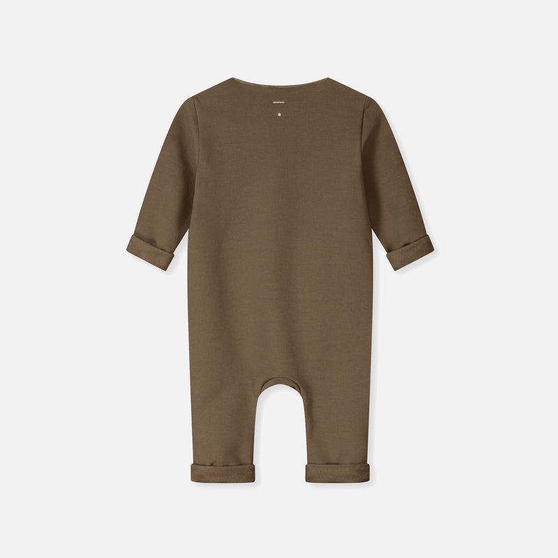 Baby Cotton Wrap Babysuit - Woody