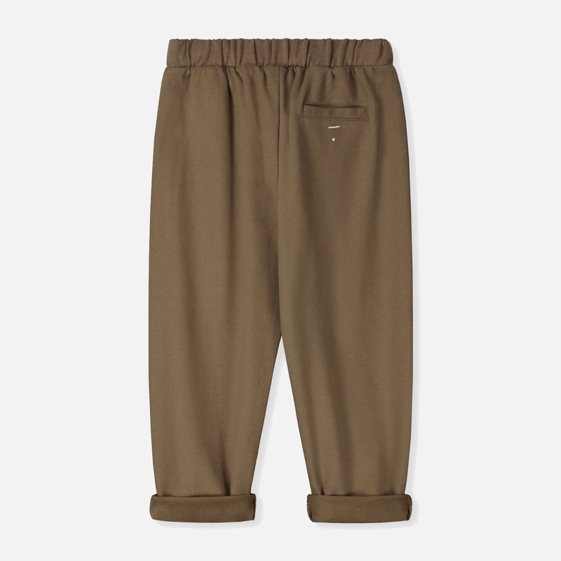 Cotton Barrel Leg Joggers - Woody