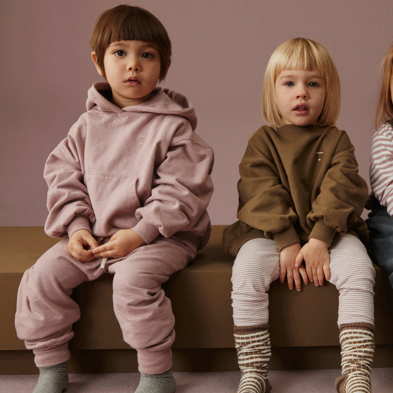 Cotton Drop Shoulder Sweater - Woody