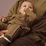 Baby Cotton Wrap Babysuit - Woody