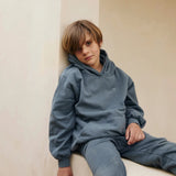 Cotton Hoodie - Blue Grey