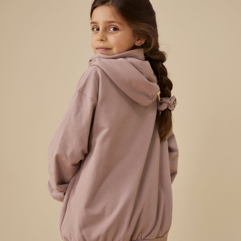 Cotton Hoodie - Berry