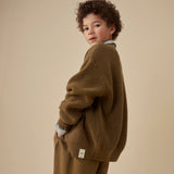 Wool Rib Cardigan - Woody