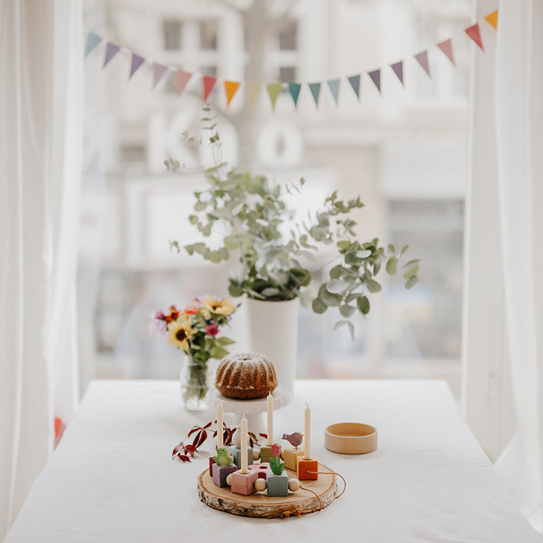 Wooden Celebration Birthday Cubes