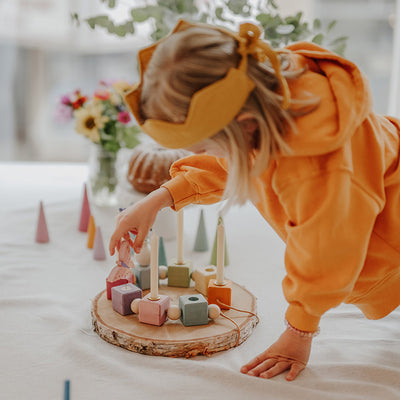 Wooden Celebration Birthday Cubes