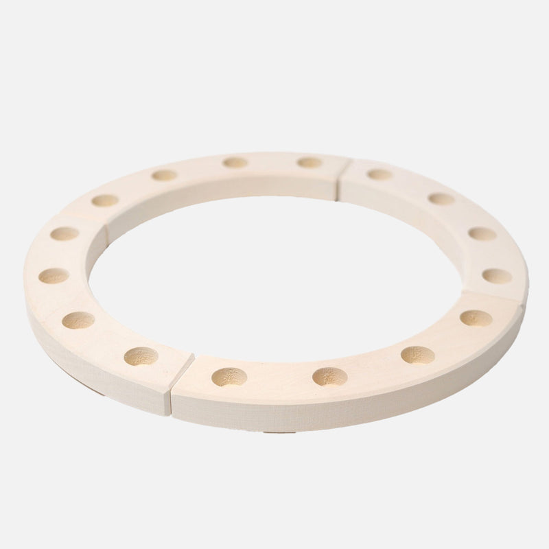 Wooden Large Celebration Ring - White