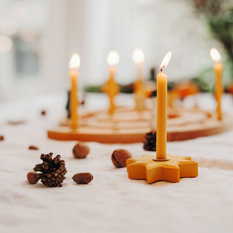 Wooden Celebration Star - Yellow