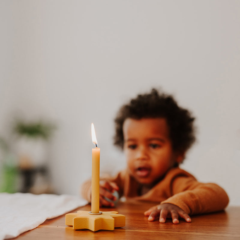 Wooden Celebration Star - Yellow