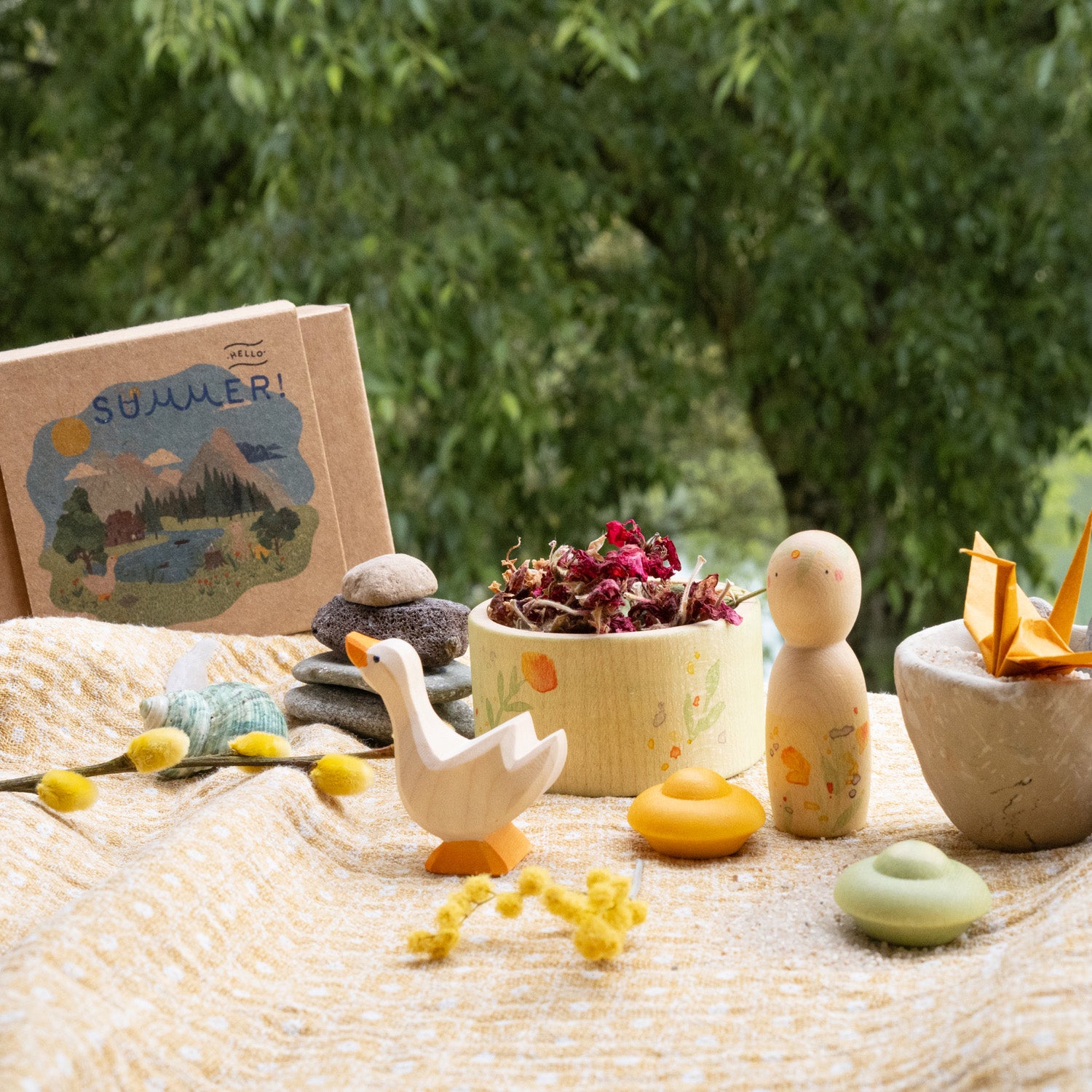 Hang Out × Mikan コラボ Wood Pole 2本セット Wooden Hello Summer Set – MamaOwl