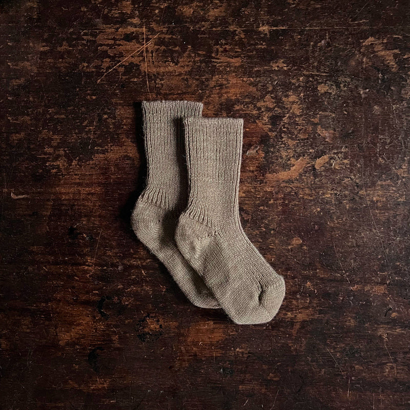 Baby & Kids Wool Socks - Walnut Melange