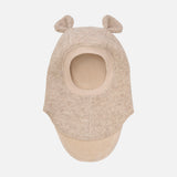 Baby & Kids Wool Felt Bear Balaclava - Sand Melange