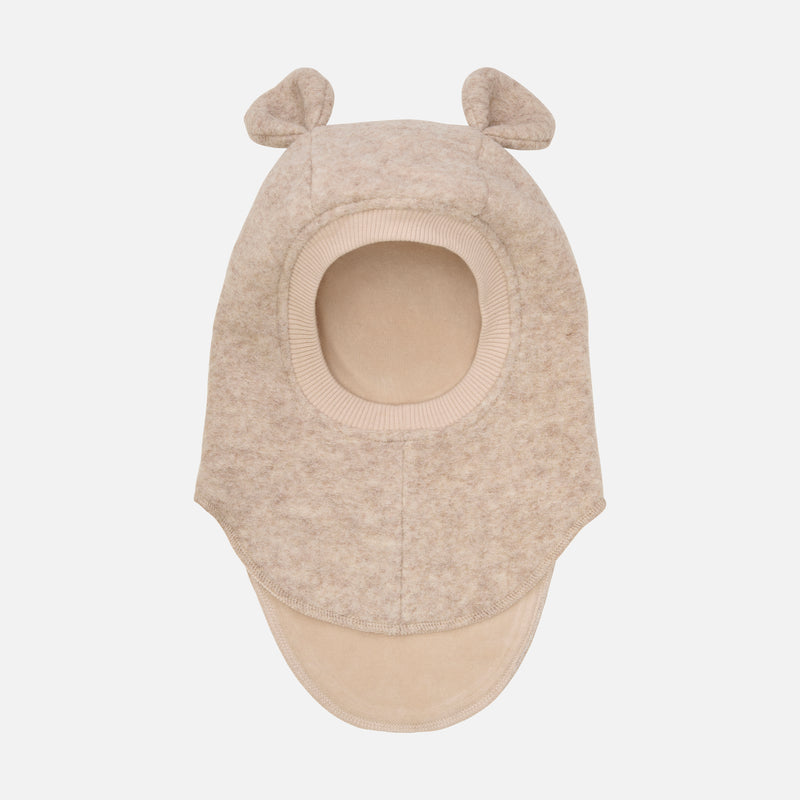 Baby & Kids Wool Felt Bear Balaclava - Sand Melange