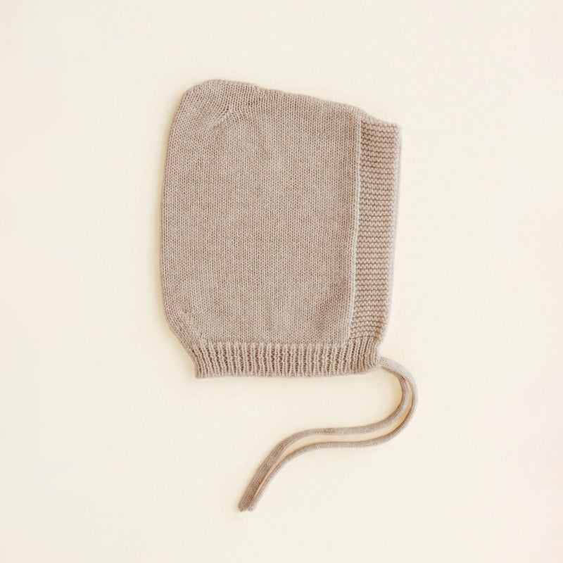 Baby Merino Wool Isidor Pixie Bonnet - Sand