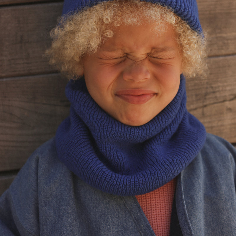 Baby & Kids Merino Wool Gigi Snood - Cobalt Blue
