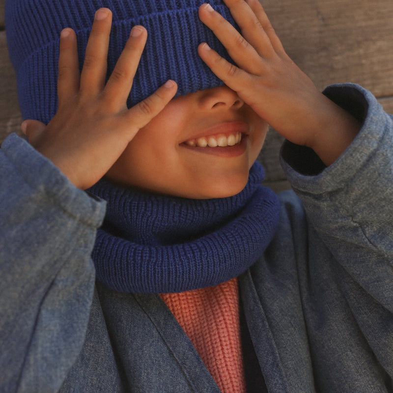 Baby & Kids Merino Wool Gigi Snood - Cobalt Blue