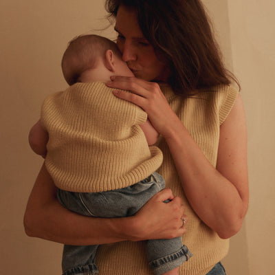 Baby & Kids Merino Wool Harvey Vest - Light yellow