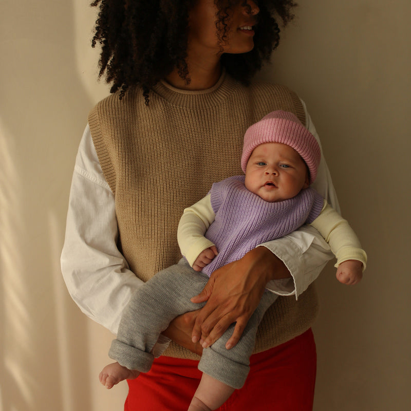 Baby & Kids Merino Wool Harvey Vest - Lilac