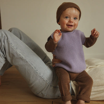 Baby & Kids Merino Wool Harvey Vest - Lilac