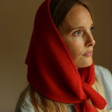 Adult's/Bigger Kids Merino Wool Josephina Scarf - Red