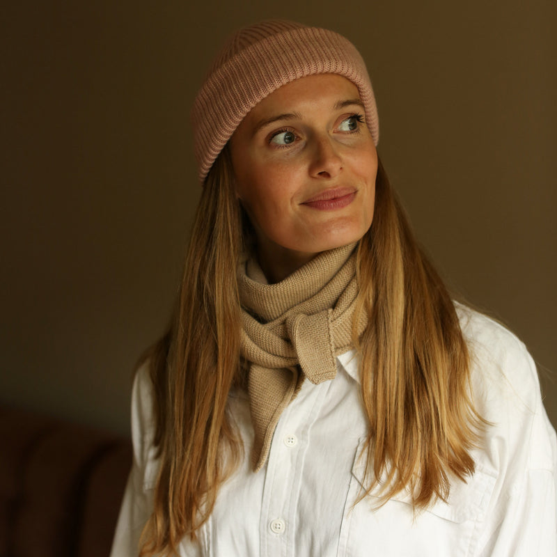 Adult's/Bigger Kids Merino Wool Josephina Scarf - Sand