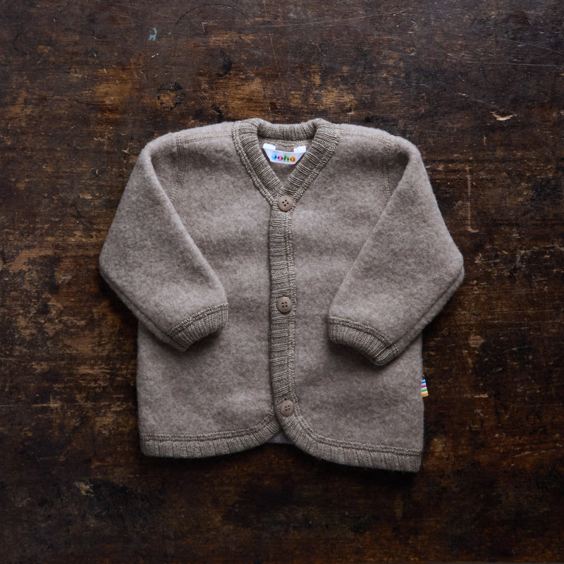 Baby & Kids Merino Wool Fleece Jacket - Sesame