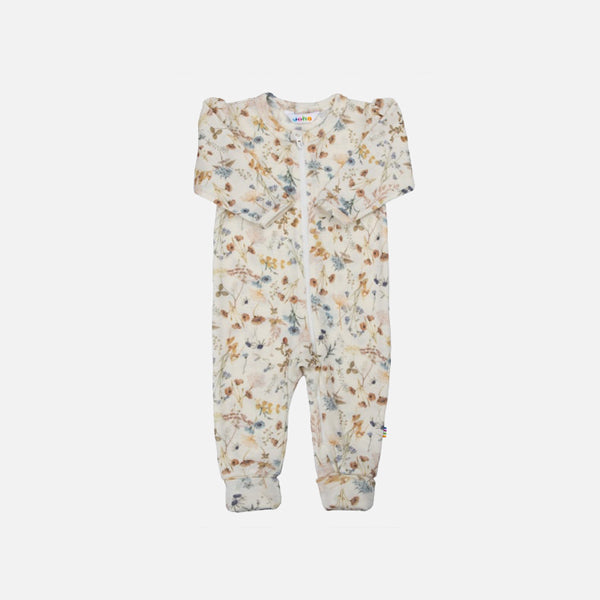 Baby & Kids Merino Wool Romper - Autumn Floral