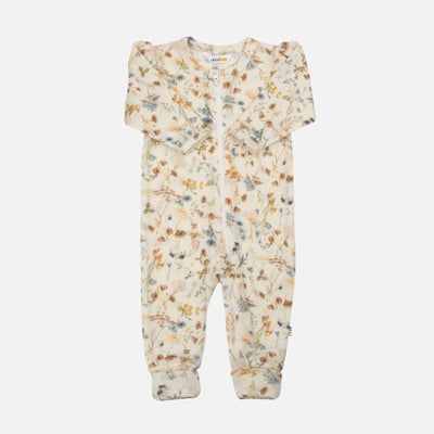 Baby & Kids Merino Wool Romper - Autumn Floral