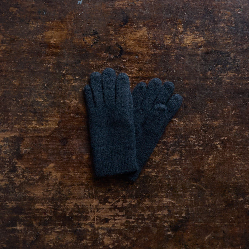 Merino Wool Gloves - Navy