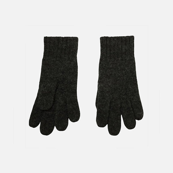 Women's Merino Wool Gloves - Dark Grey Melange