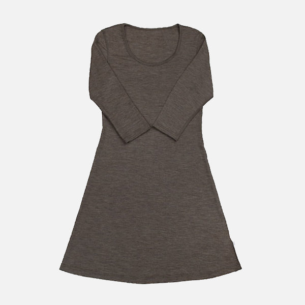 Women's Merino Wool/Silk Night Dress - Ash