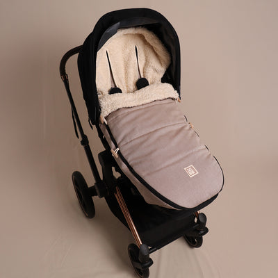Cotton Footmuff - Brown/Nature