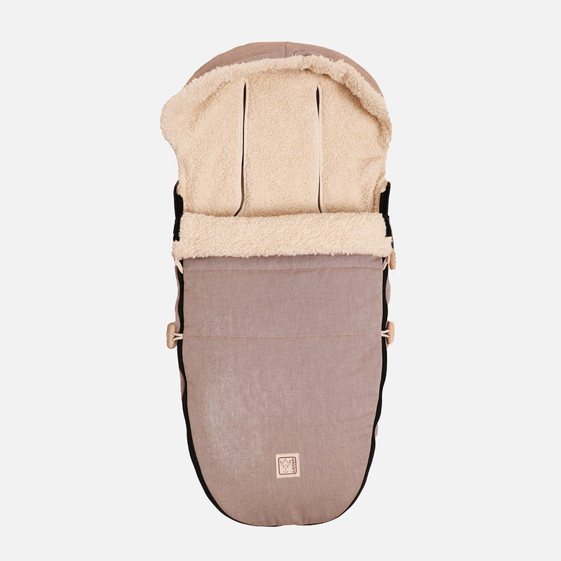 Cotton Footmuff - Brown/Nature
