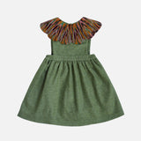 Merino Wool Cordelia Pinafore - Dried Moss