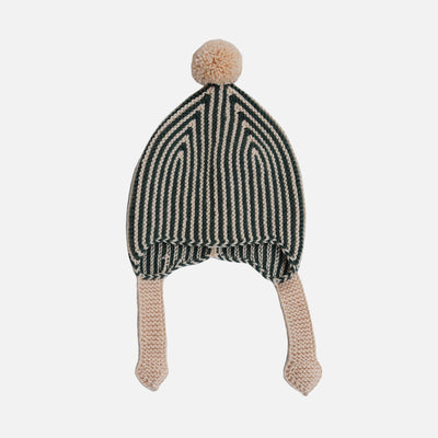 Handknit Merino Wool Divna Hat - Pine