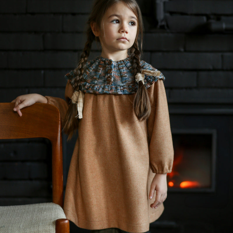 Merino Wool Sidra Dress - Chai Tea