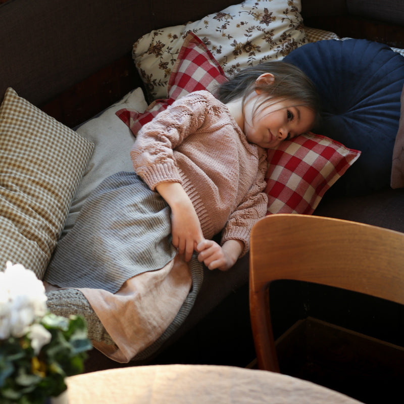 Handknit Merino Wool Susan Sweater - Rose Quartz