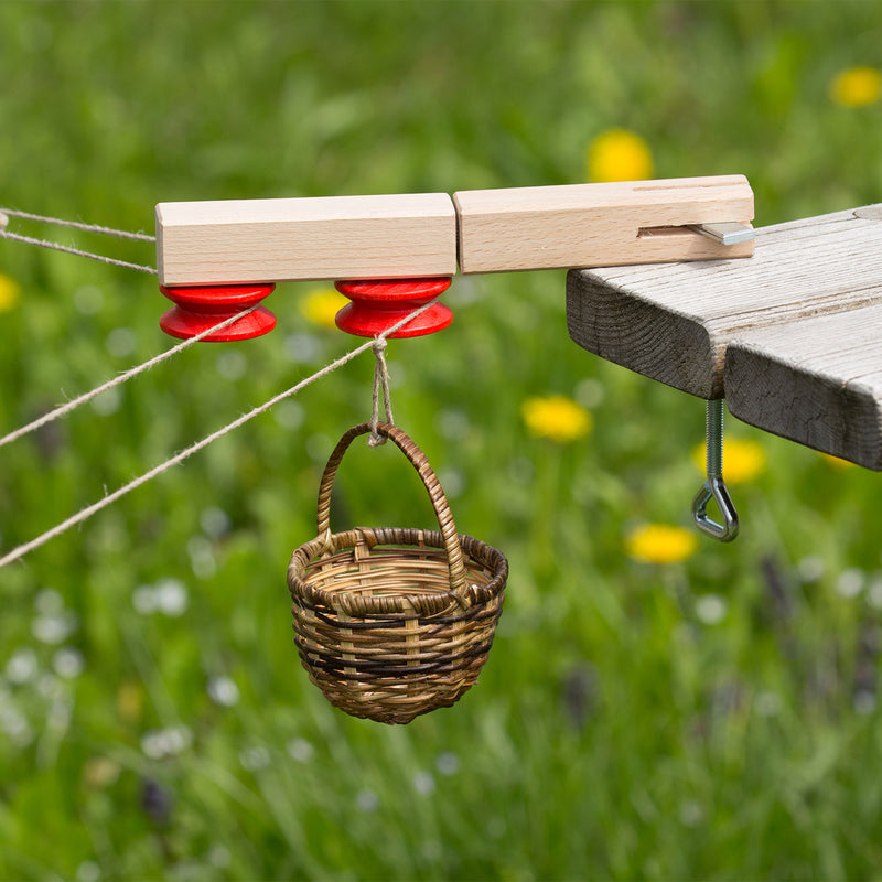 Wooden Basket Cable Car Corner Support