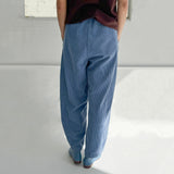Women's Cotton Corduroy Arc Pants - Blue