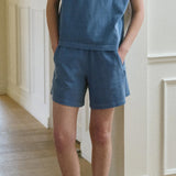 Women's Cotton Flared Basketball Shorts - Cornflower