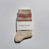 Women's Cotton Her Varsity Socks - Rose