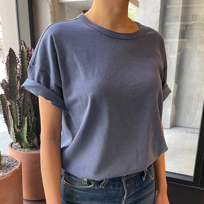 Womens Cotton Her Tee - Vintage Navy