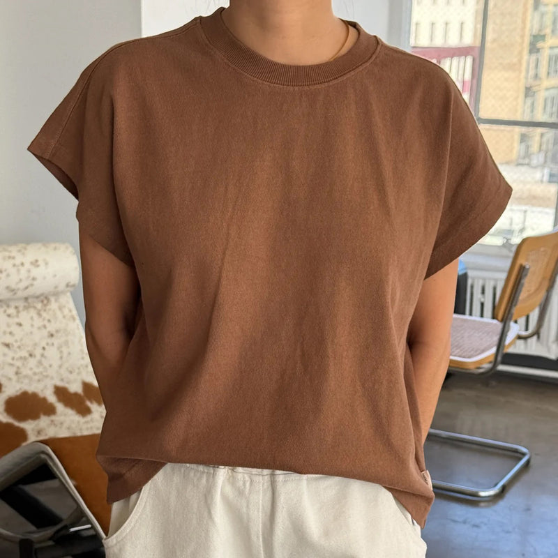Women's Cotton Jeanne Tee - Mud