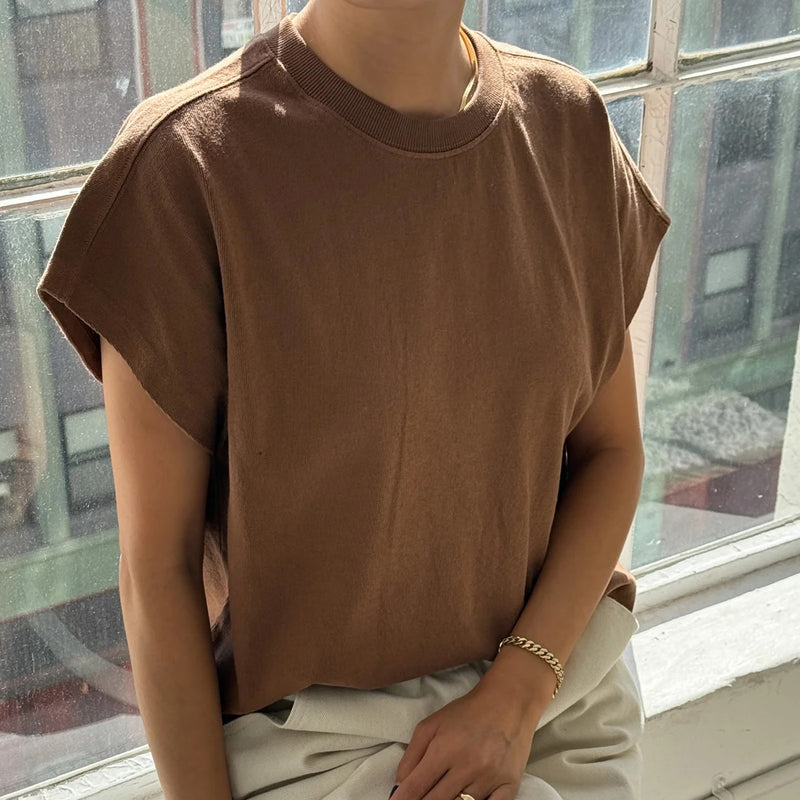 Women's Cotton Jeanne Tee - Mud