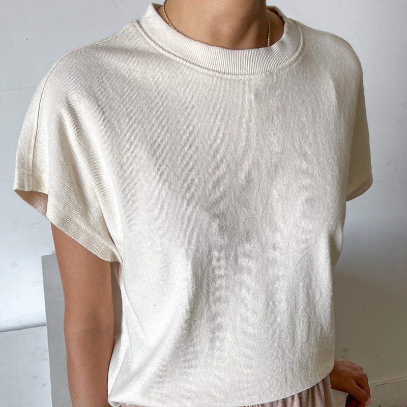 Womens Cotton Jeanne Tee - Naturel