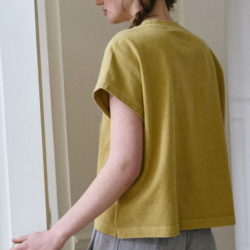 Women's Cotton Jeanne Tee - Ochre