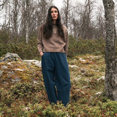 Women's Cotton Arc Pants - Blue Denim
