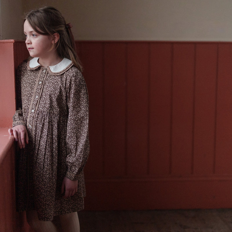 Cotton Agatha Dress - Bracken Floral