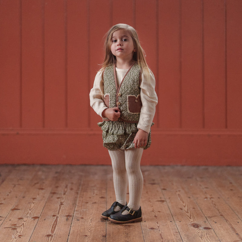 Cotton Quilted Bay Waistcoat - Combe Floral