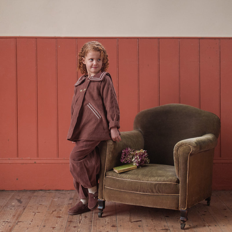 Cotton Velvet Jessica Trousers - Nutmeg