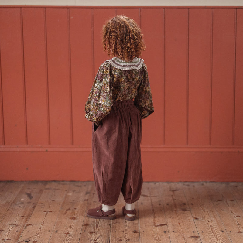 Cotton Velvet Jessica Trousers - Nutmeg